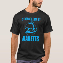Stronger Than My Diabetes – Motivational Design. Tシャツ