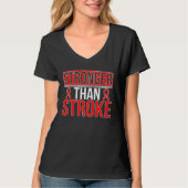 Stronger Than Stroke Survivor Stroke Awareness Tシャツ (正面)
