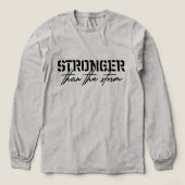 Stronger than the storm, faith design for bright トライブレンドTシャツ (デザイン正面)