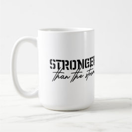 Stronger than the storm, faith inspired  コーヒーマグカップ