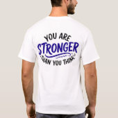 Stronger than uou think tシャツ (裏面)