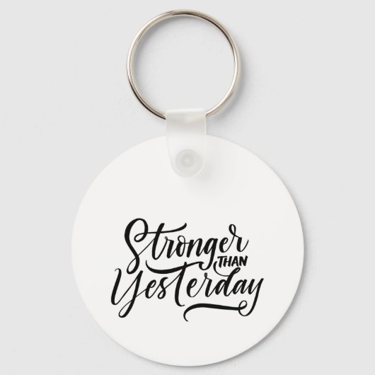 stronger then yesterday キーホルダー (正面)