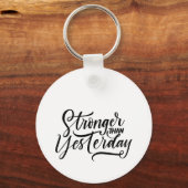 stronger then yesterday キーホルダー (正面)