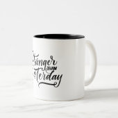 stronger then yesterday  ツートーンマグカップ (正面右)