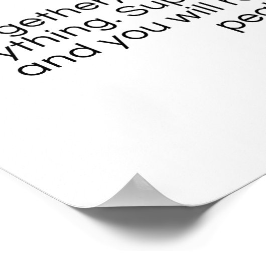 Stronger Togetherモチベーション引用文ポスター ポスター (角)