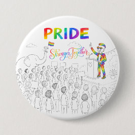 Stronger Together PRIDE バッジ