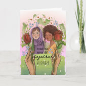Stronger Together Women Day Portrait  シーズンカード (正面)