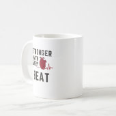 Stronger With Every Beat Heart Coffee Mug コーヒーマグカップ (正面左)