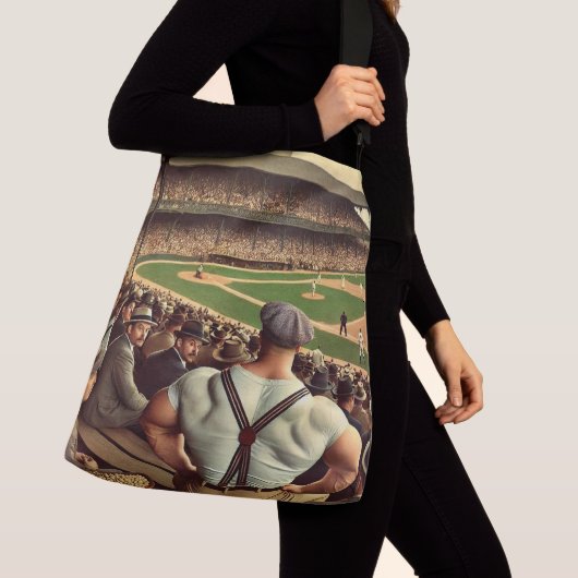 Strongman Watching Baseball Shoulder Tote クロスボディバッグ (クローズアップ)