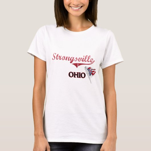 Strongsvilleオハイオ州都市クラシック Tシャツ (正面)