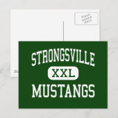 Strongsville - Mustangs - High - Strongsville Ohio ポストカード (正面/裏面)