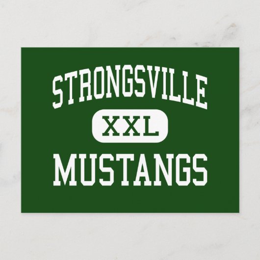 Strongsville - Mustangs - High - Strongsville Ohio ポストカード (正面)