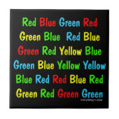 Stroopテストポスター タイル (正面)