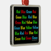 Stroopテスト(暗い) メタルオーナメント (右)