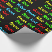 Stroopテスト(暗い) ラッピングペーパー (角)