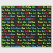 Stroopテスト(暗い) ラッピングペーパー (フラット)