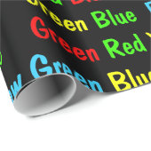 Stroopテスト(暗い) ラッピングペーパー (ロールコーナー)