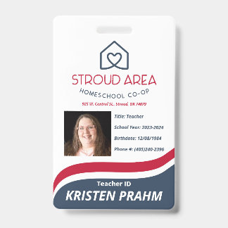 Stroud エリアのホームスクール教師/保護者 ID バッジ