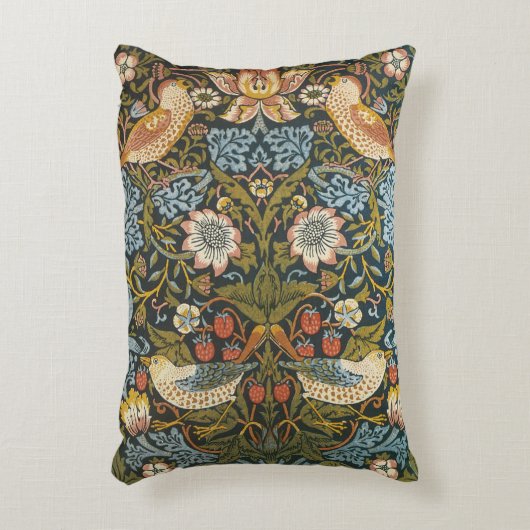 Stroverry Thieves by William Morris、ヴィンテージアート アクセントクッション (正面(垂直))