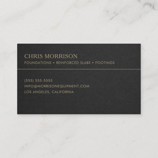 Structural Concrete Services Professional  名刺 (裏面)