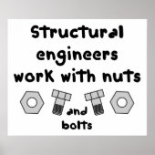 Structural Engineers Work ポスター (正面)