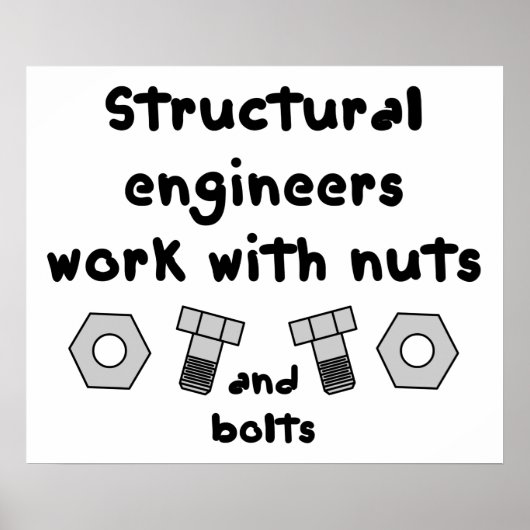 Structural Engineers Work ポスター (正面)