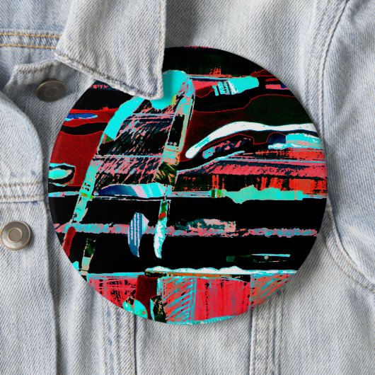 Structural Interference – Abstract Art Button 缶バッジ (インサイチュ)