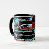 Structural Interference – Abstract Coffee Mug マグカップ (正面左)