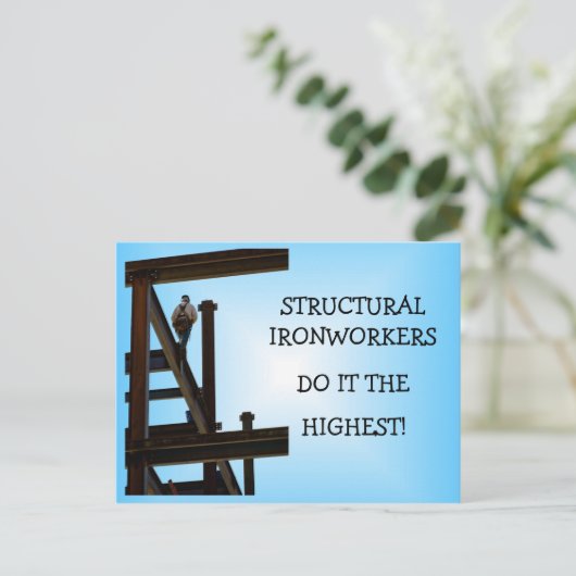 Structural Ironworkersポストカード ポストカード (スタンド正面)