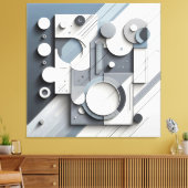 Structured Dimensional Flow キャンバスプリント (インサイチュ (リビング))