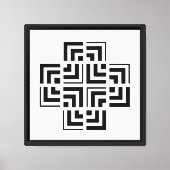 Structured Geometry | モダン キャンバスプリント (正面)