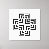 Structured Geometry | Modern キャンバスプリント (正面)