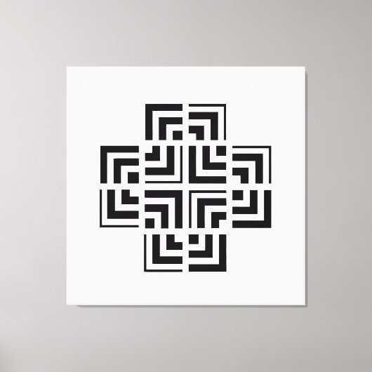 Structured Geometry | Modern キャンバスプリント (正面)