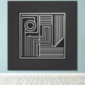 Structured Orbit Lines キャンバスプリント (インサイチュ (ウッドフロア))