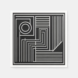 Structured Orbit Lines スタンダードカクテルナプキン