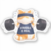 Struggle is Real シール (正面)