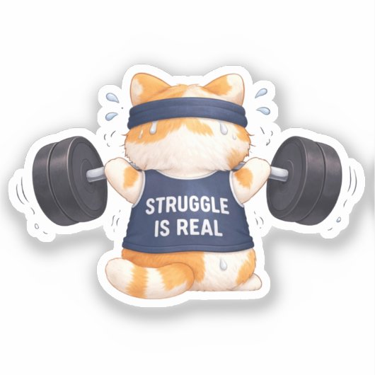 Struggle is Real シール (正面)