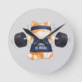 Struggle is Real ラウンド壁時計