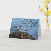 Struggling Past Inspiration Blank Greeting Card カード (黄色い花)