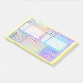 Struktur-Haftnotizen für Fokus & Self-Care  ポストイット (アングル)