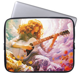 Strumming My Guitar in the Storm  ラップトップスリーブ