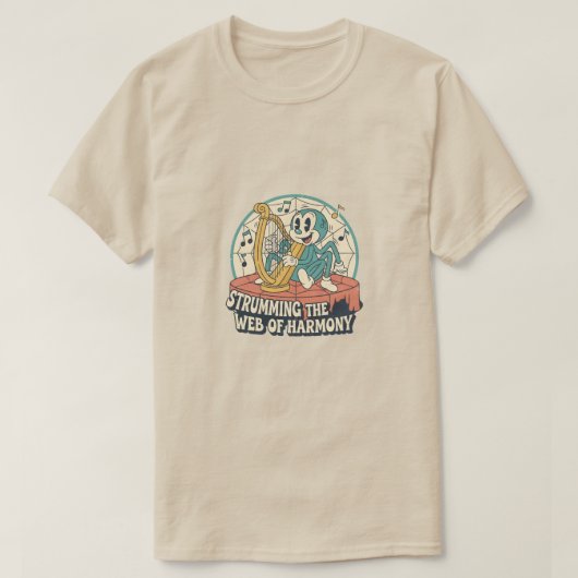 Strumming the web of harmony tシャツ (デザイン正面)