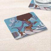 Strut'n' Get up スクエアペーパーコースター (アングル)