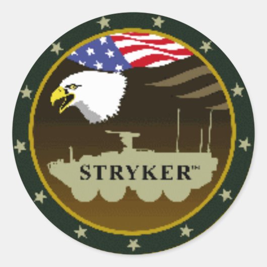 stryker_logo ラウンドシール (正面)