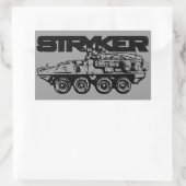 Stryker Rectangleステッカー 長方形シール (バッグ)