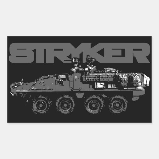 Stryker Rectangleステッカー 長方形シール (正面)