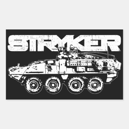 Stryker Rectangleステッカー 長方形シール (正面)