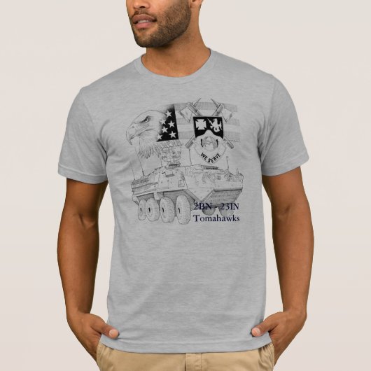 StrykerPenInk_smaller01_00、2BN - 23INTomahawks Tシャツ (正面)