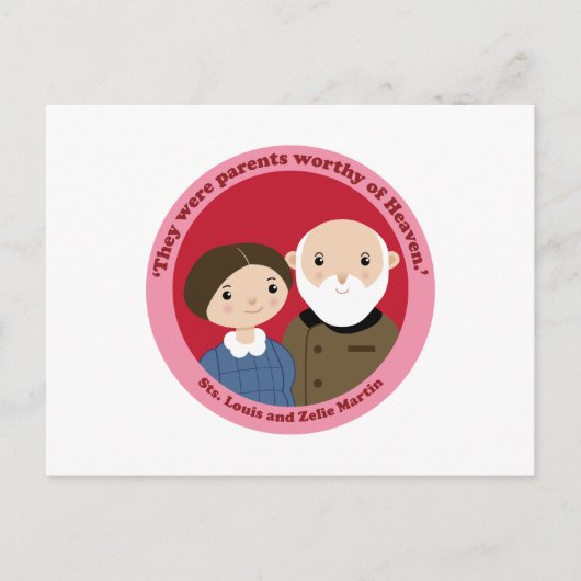 Stsルイとゼリー・マーティン ポストカード (正面)