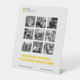 STS財団の署名を人々にまとめる 台座サイン